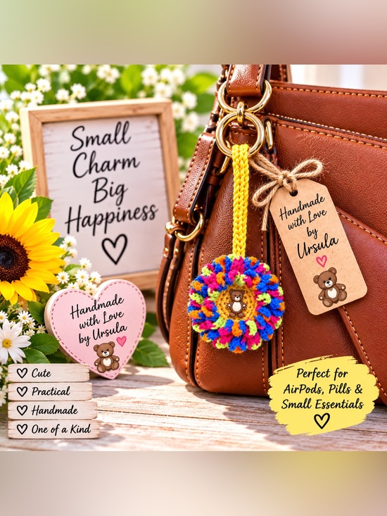 Hand Crafted Handbags - Bag Charm, Min pouch